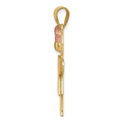 14K Two-Tone Gold Girl Charm – view 3
