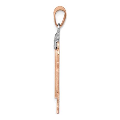 14K Two-Tone Gold Boy Overalls Charm – view 3
