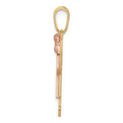 14K Two-Tone Gold Girl Charm – view 2