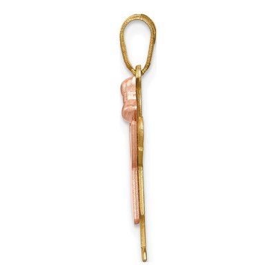 14K Two-Tone Gold Girl Charm – view 3