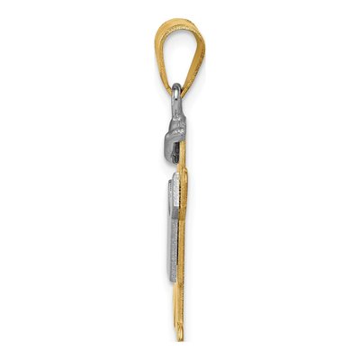 14K Two-Tone Gold Boy Charm – view 3