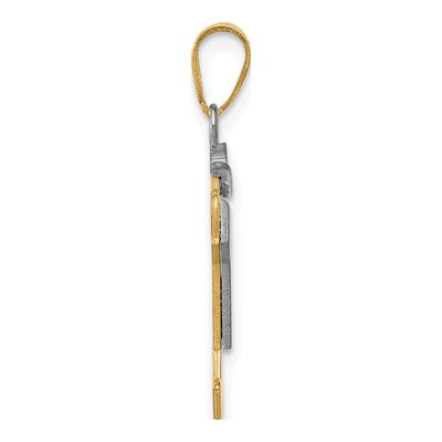 14K Two-Tone Gold Boy Charm – view 3