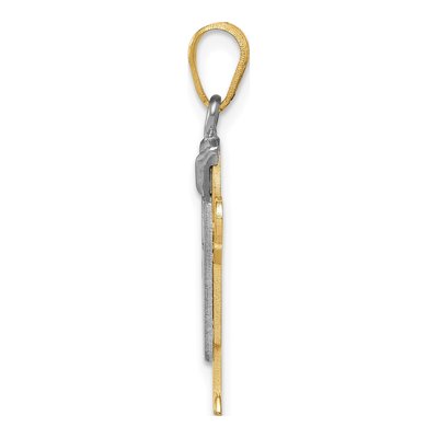 14K Two-Tone Gold Boy Charm – view 3