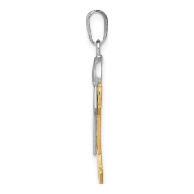 14K Two-Tone Gold Boy Charm – view 3