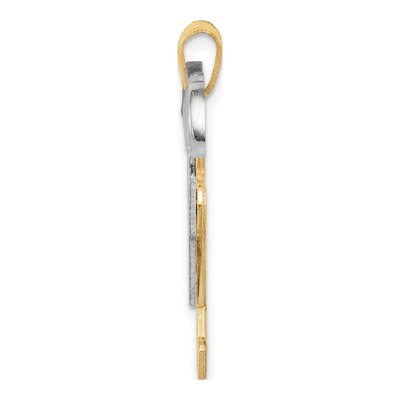 14K Two-Tone Gold Kids Kiss Charm – view 3