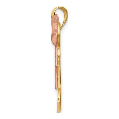 14K Two-Tone Engravable Kiss Charm | The Kids Collection – view 3