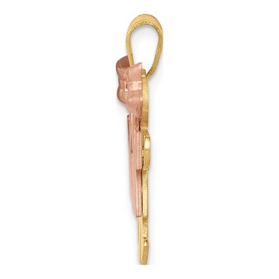 14K Two-Tone Gold Double Kiss Charm – view 3