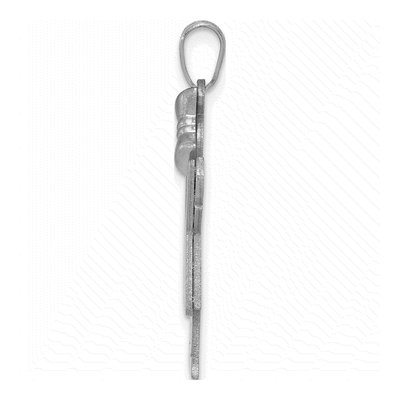 14K White Gold Girl Charm – view 3