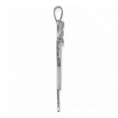 14K White Gold Girl Charm – view 3