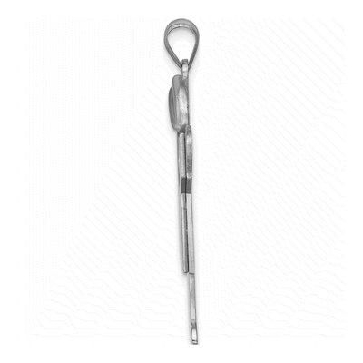 14K White Gold Boy Charm – view 2