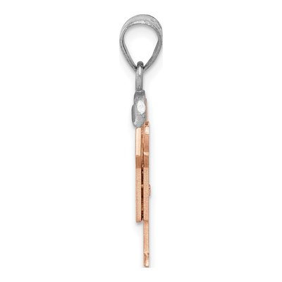 14K Yellow Gold Diamond Kids Boy Pendant – view 2