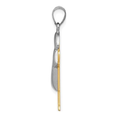 14K Two-Tone Gold Boy Charm – view 3