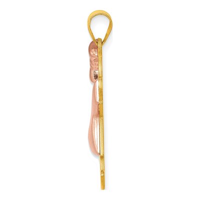 14K Two-Tone Gold Girl Charm – view 3