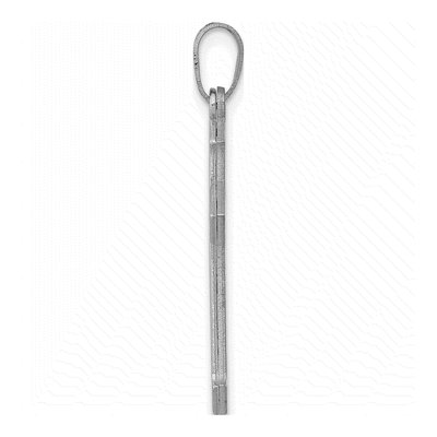 14K White Gold Passion Cross Pendant – view 2