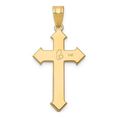 14K Yellow Gold Passion Cross Pendant – view 5