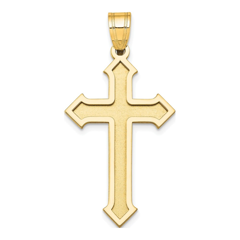 14K Yellow Gold Passion Cross Pendant