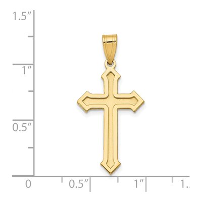 14K Yellow Gold Passion Cross Pendant – view 4