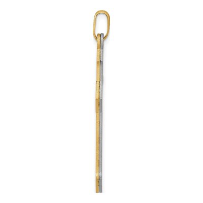 14K Two-Tone Gold Passion Cross Pendant – view 3
