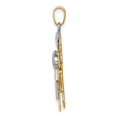 14K Two-Tone Gold Big Boy Little Joy Charm – view 3