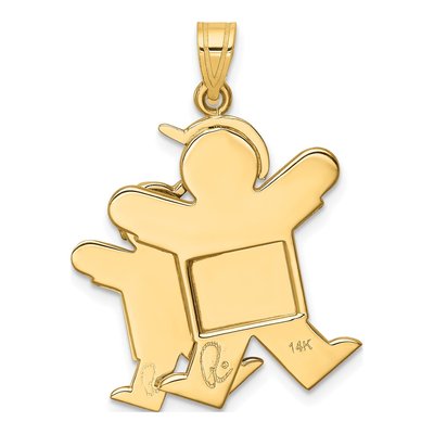 14K Two-Tone Gold Big Boy Little Joy Charm – view 5