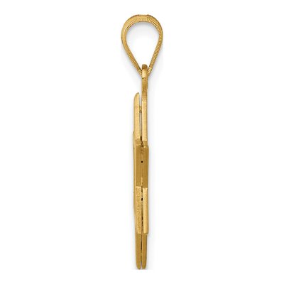 14K Yellow Gold Star of David Pendant – view 3
