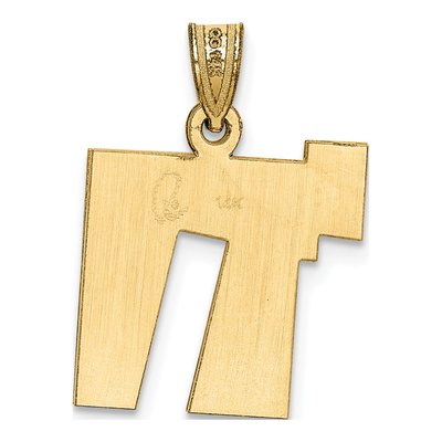 14K White Gold Chai Pendant – view 4