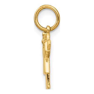 14K Yellow Gold Mini Girl Love Pendant – view 3