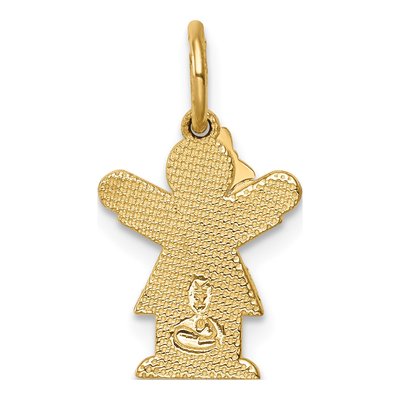14K Yellow Gold Mini Girl Love Pendant – view 5