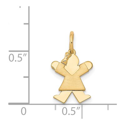 14K Yellow Gold Mini Girl Joy Pendant – view 4