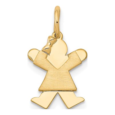 14K Yellow Gold Mini Girl Joy Pendant