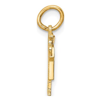 14K Yellow Gold Mini Boy Charm – view 3