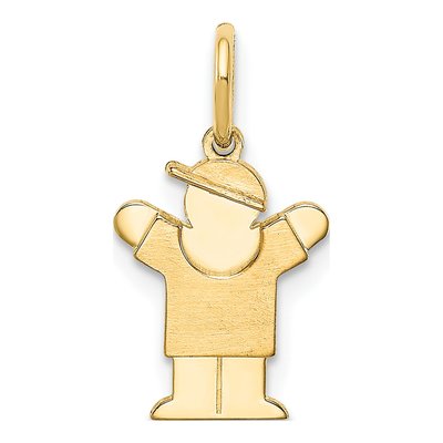 14K Yellow Gold Mini Boy Charm