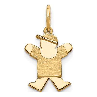 14K Yellow Gold Mini Boy Charm