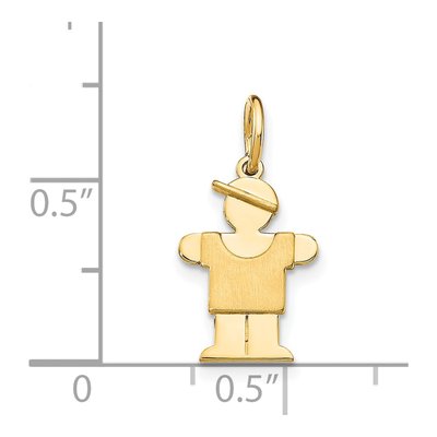 14K Yellow Gold Mini Boy Hugs Charm – view 5