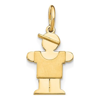 14K Yellow Gold Mini Boy Hugs Charm