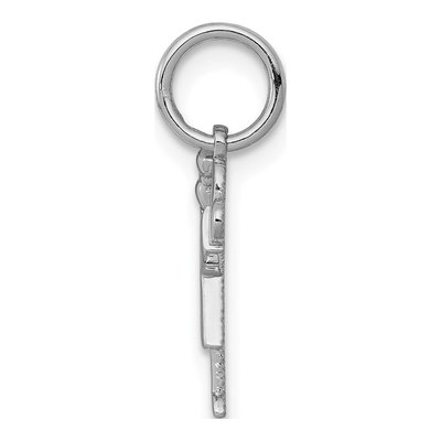 14K White Gold Mini Girl Love Pendant – view 3