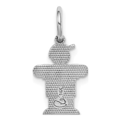 14K White Gold Mini Boy Hugs Charm – view 5