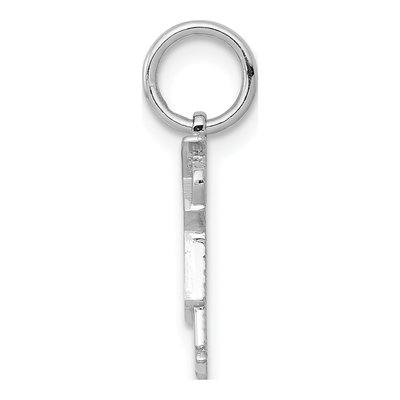 14K White Gold Mini Boy Kiss Charm – view 3