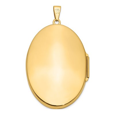 14K Yellow Gold Oval Locket – view 4
