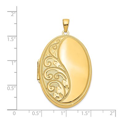 14K Yellow Gold Oval Locket – view 6