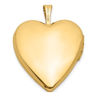14K Yellow Gold Heart Locket – view 4