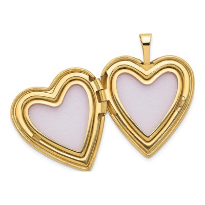 14K Yellow Gold Heart Locket – view 5