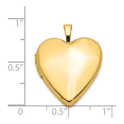 14K Yellow Gold Heart Locket – view 6