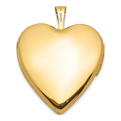 14K Yellow Gold Swirl Heart Locket – view 4