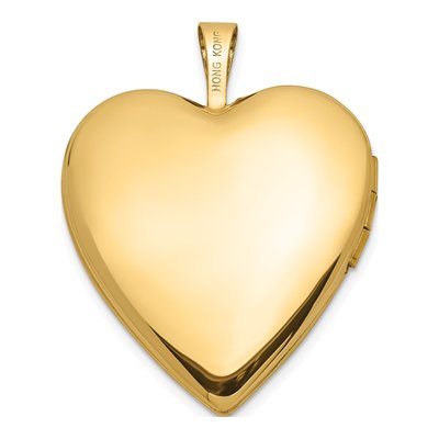 14K Yellow Gold Diamond Star Heart Locket – view 4