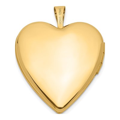 14K Yellow Gold Enamel Heart I LOVE YOU Locket – view 4