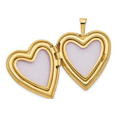14K Yellow Gold Enamel Heart I LOVE YOU Locket – view 5