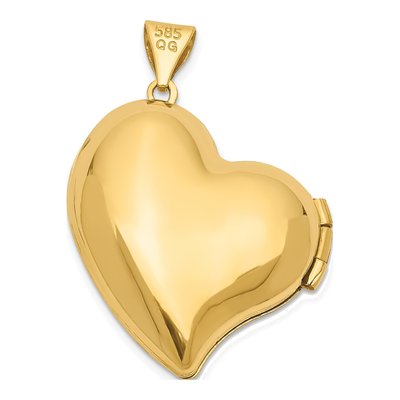 14K Yellow Gold Heart Locket – view 4