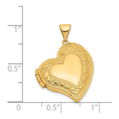 14K Yellow Gold Heart Locket – view 6
