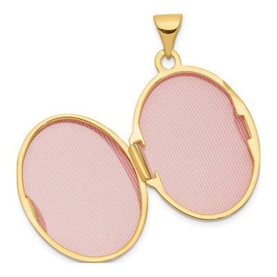 14K Yellow Gold Guardian Angel Oval Locket – view 5